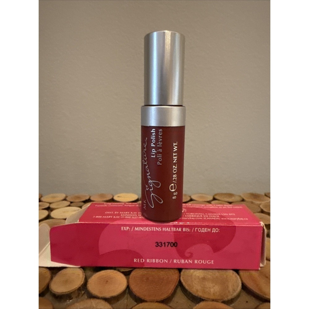 New In Box Mary Kay Signature Lip Polish RED RIBBON‎ Full Size ~ NOS